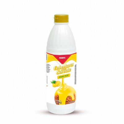 20313 - cobertura P/sorvete abacaxi Marvi 1,3kg