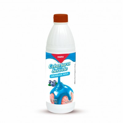 20322 - cobertura P/sorvete groselha azul Marvi 1,3kg