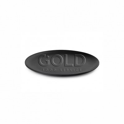 20338 - prato sobremesa 20cm preto melamina Gourmet Mix un
