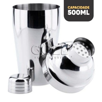 20341 - coqueteleira 500ml inox  Weck un