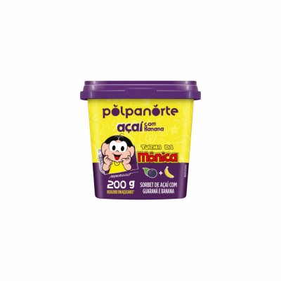 20362 - açaí mix banana Turma da Mônica polpanorte pote 200g