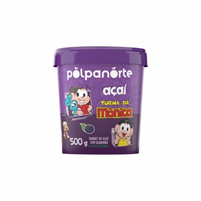 20363 - açaí mix tradicional Turma da Mônica polpanorte pote 500g