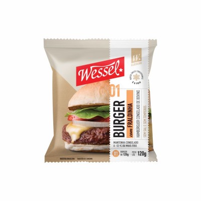 20454 - hambúrguer blend fraldinha 120g diâmetro 11 Wessel - fp