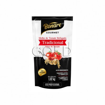 20459 - molho tomate tradicional gourmet Bonare sachê 1,02kg