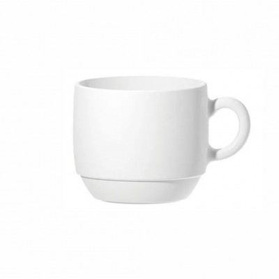 20486 - xícara de chá s/ pires branco vidro Opaline 5204 12 x 240ml