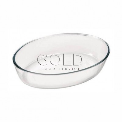 20490 - travessa refratária oval 3,2L 35,2 x 24,4 x 6,6 transparente vidro Marinex 6662 un