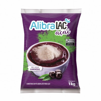 20515 - cobertura em pó sabor leite para açaí Alibralac 1kg