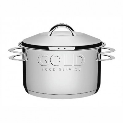 20546 - Caçarola aço inox funda com tampa n28 20,3cm alt 8,4l Tramontina un