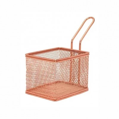 20605 - mini cestinha inox 8 x 17 x 13cm retangular bronze an808bz Mimo Style un