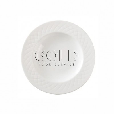 20618 - prato fundo 23cm com borda larga branco porcelana Ingrid Tramontina un