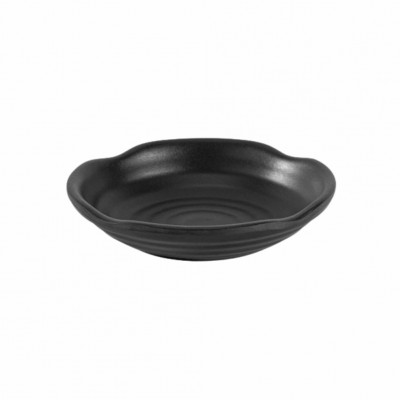 20642 - porta shoyu redondo 10cm preto melamina Gourmet Mix un