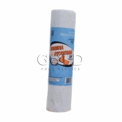 20656 - bobina/saco picotado 34 x 49cm 8kg 500un Tubespack