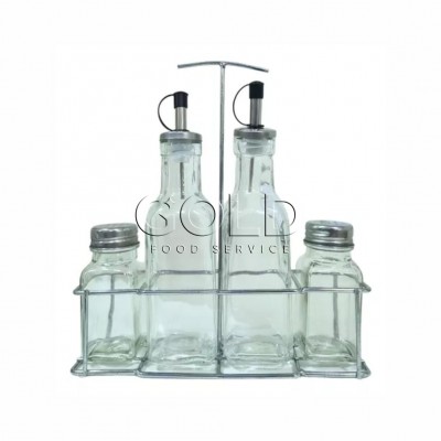 20660 - galheteiro inox com 04 recipientes vd23028 Mimo Style un