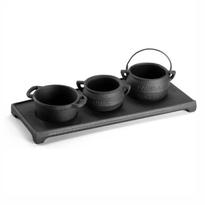 20661 - conjunto miniatura de ferro 04 peças 8 x 31 x 14cm 300ml Fumil un