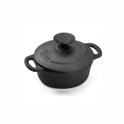 20667 - mini Caçarola de ferro com alça e tampa 10 x 3,5 cm 300ml Fumil un