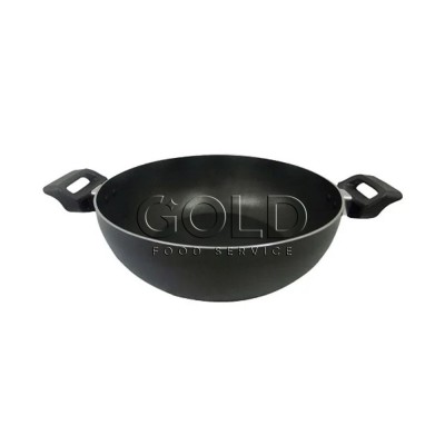 20824 - Caçarola wok 24,4 x 2,90l preta Mr. Cook un