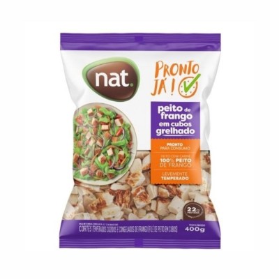 20879 - Frango - filé de peito em cubos grelhado Nat 400g