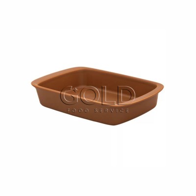 20898 - travessa refratária retangular funda 28 x 18 x 5,5cm 1,4L marrom porcelana tango Oxford un