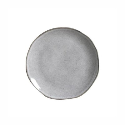 20990 - prato sobremesa 19,5cm sem borda cinza Porto Brasil un