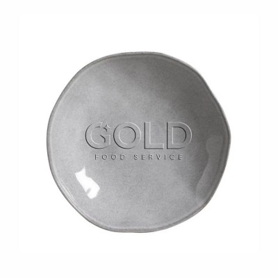 20991 - prato fundo 22,5cm 600ml sem borda cinza Porto Brasil un