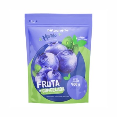 21047 - fruta congelada mirtilo inteiro IQF polpanorte 400g