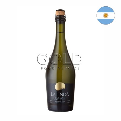 21048 - espumante branco 750ml argentino extra brut La Linda decanter