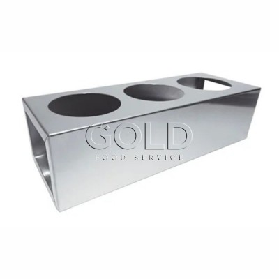 21138 - suporte para três bisnagas 72mm inox