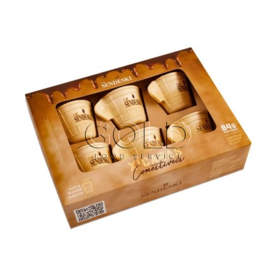 21284 - xícara comestível 84g c/6un Sendeski