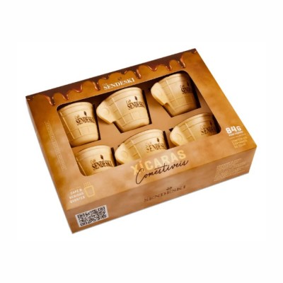 21284 - xícara comestível 84g c/6un Sendeski
