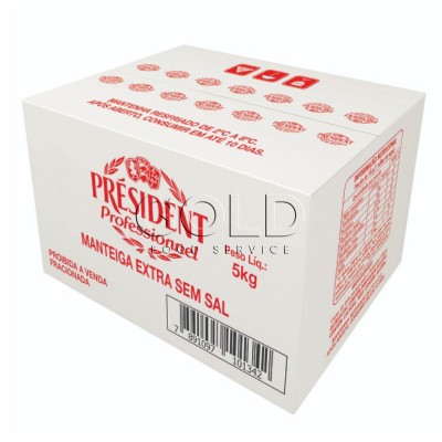 21290 - manteiga sem sal President 5kg