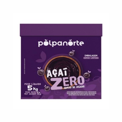 21485 - açaí mix zero tradicional polpanorte caixa 5kg