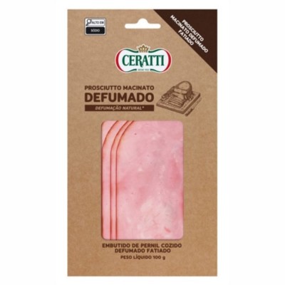 21486 - macinato (presunto) de pernil cozido e defumado fatiado Ceratti 100g