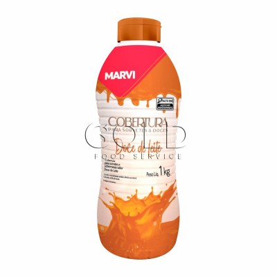 21492 - cobertura P/sorvete doce de leite Marvi 1kg