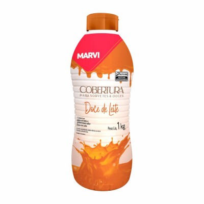 21492 - cobertura P/sorvete doce de leite Marvi 1kg