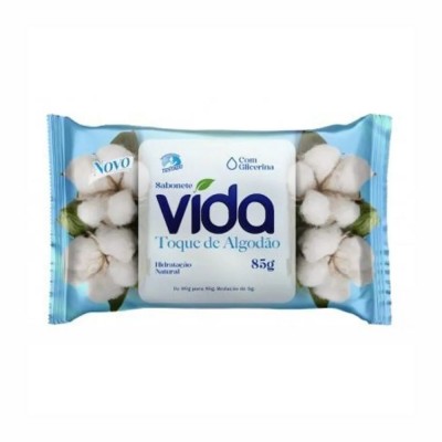 21500 - sabonete toque de algodão Vida 85g