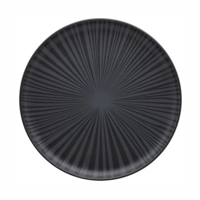 21504 - prato raso 26cm sem borda preto onix cerâmica Oxford un