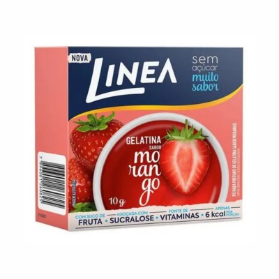 21553 - gelatina sem açúcar morango Linea 10g