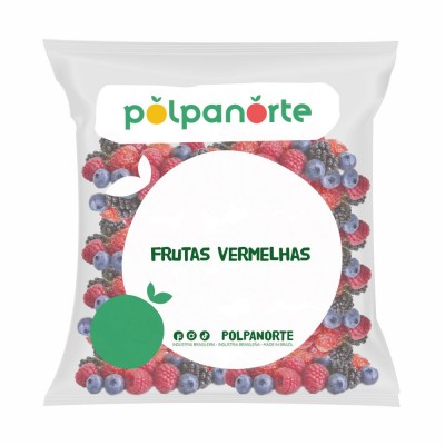 21577 - fruta congelada mix frutas vermelhas (morango amora mirtilo e framboesa) IQF polpanorte 1,02kg