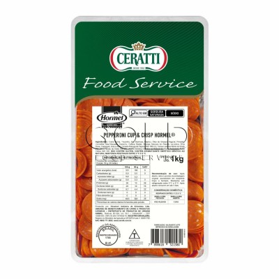 21643 - pepperoni cup e crisp fatiado resfriado Hormel 1kg