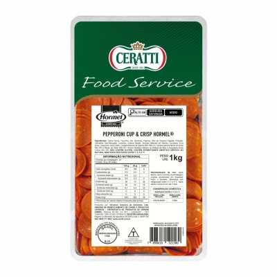 21643 - pepperoni cup e crisp fatiado resfriado Hormel 1kg