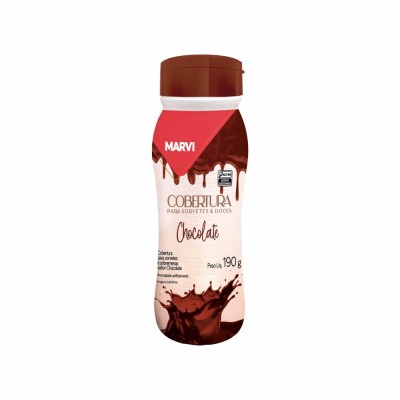 21661 - cobertura P/sorvete chocolate Marvi 190g