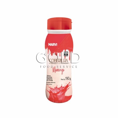 21662 - cobertura P/sorvete morango Marvi 190g