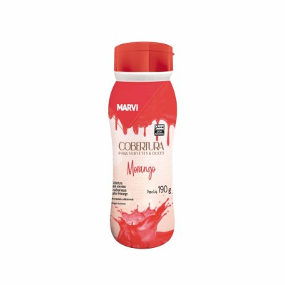 21662 - cobertura P/sorvete morango Marvi 190g