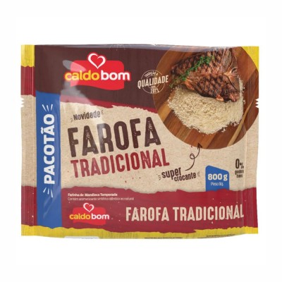 21713 - farofa mandioca tradicional Caldo Bom 800g