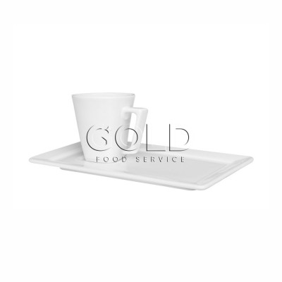 21739 - xícara de café com pires branco porcelana Oxford 12 x 65ml
