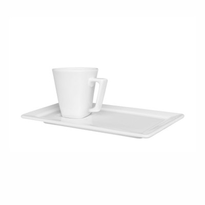 21739 - xícara de café com pires branco porcelana Oxford 12 x 65ml