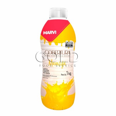 21808 - cobertura P/sorvete maracujá Marvi 1kg