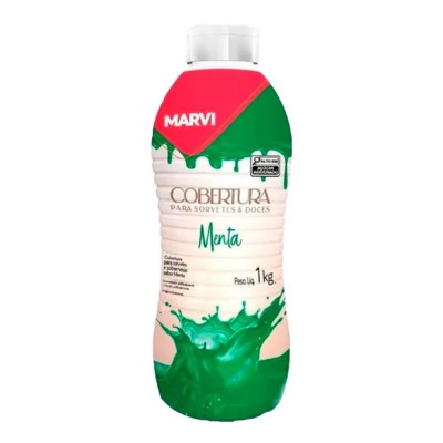21809 - cobertura P/sorvete menta Marvi 1kg