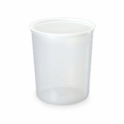 21855 - pote redondo com tampa branco 5,5L Biopratika REF 0780